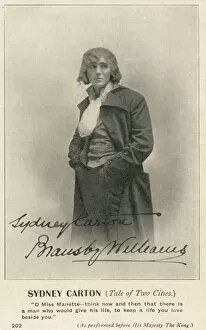 Images Dated 11th February 2020: Bransby Williams as Sydney Carton, A Tale of Two Cities
