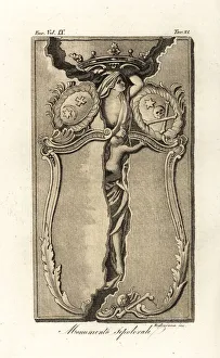 Images Dated 21st November 2019: Brass grave effigy to Maria Langhans in the church