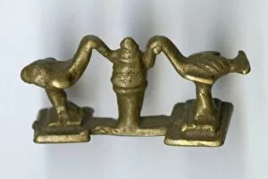 Images Dated 13th January 2012: Brass ornament, two birds and tree
