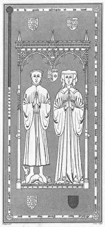 Sheriff Prints: Brass plate memorial to Nicholas and Isabella Carew