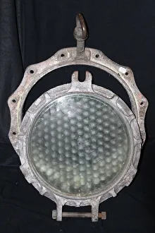 Glazing Prints: Brass porthole with original glazing