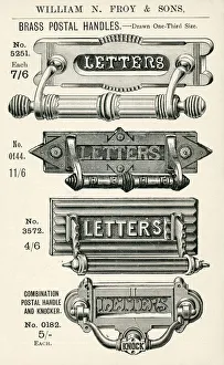 Fittings Gallery: Brass postal, door handles and letter plates