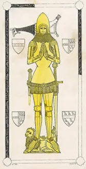 Rubbing Prints: Brass Rubbing, Sir Nicholas Dagworth, Blickling Church