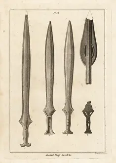 Respecting Prints: Brass swords, handle and spear head