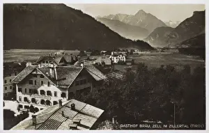 Tyrol Prints: Brau guesthouse, Zell im Zillertal, Tyrol, Austria