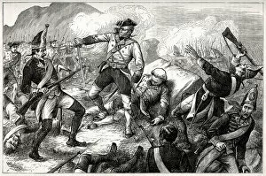 1760s Collection: Bravery of Private Samuel Johnson of the Green Howards, Capture of Belle Ile, Brittany