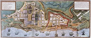 Colonialist Prints: Brazil (17th c. ). Salvador of Bahia. The city