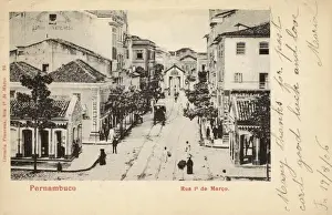 Pernambuco Prints: Brazil - Pernambuco - 1st March Street