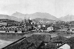 Roadstead Prints: Brazil, Rio de Janeiro. Panoramic view from the roadstead