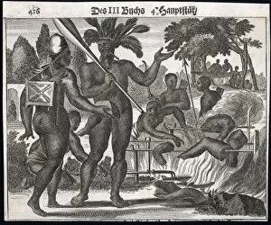 Reported Gallery: Brazilian cannibals depicted by de Bry