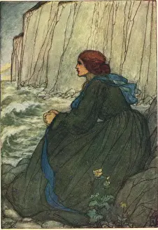 Break Prints: Break, Break, Break - illustration by Florence Harrison of Tennysons poem. Date: c