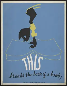 This breaks the back of a book