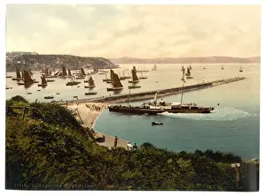 Brixham Prints: Breakwater, Brixham, England