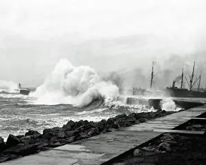 Breakwater Prints: Breakwater at Colombo, Ceylon (Sri Lanka)