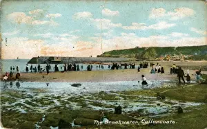Shields Prints: The Breakwater, Cullercoats, Northumberland