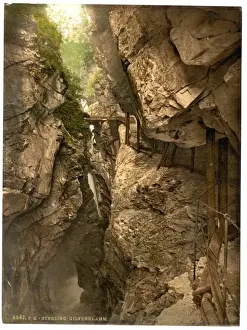 Tyrol Prints: Brenner Railway, Sterznig Glifenklamm (i. e. Gilfenklamm), T
