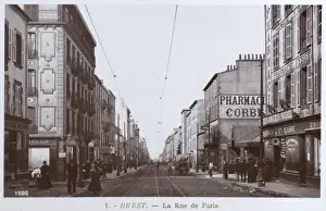 Brest Prints: Brest, France - La Rue de Paris