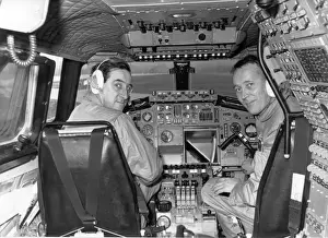 Maiden Prints: Brian Trubshaw (left) BAC Concorde chief test pilot
