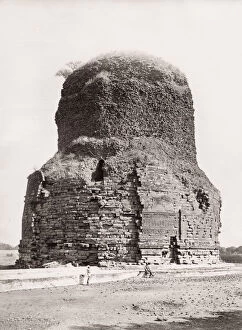Pradesh Collection: Brick Tower at Sarnath, near Varanasi, India