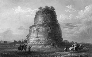 Images Dated 2nd September 2016: Brick Tower at Sarnath, Uttar Pradesh, India