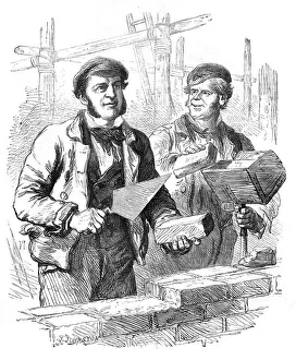 Pair Collection: Bricklayers / Workmen / 1856