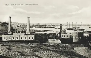 Brickworks Prints: Brickworks by the harbour at Baku, Azerbaijan