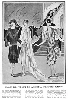 Images Dated 22nd January 2016: Bridal attire for the bride, bridesmaids and the brides moth