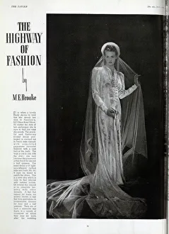 Corselet Prints: Bridal dress from Fenwick's
