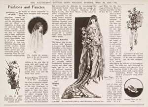 Bouquets Collection: Bridal fashion feature in Royal Wedding Number, 1923