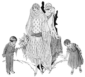 Brides Maids Prints: Bridal Fashions 1929