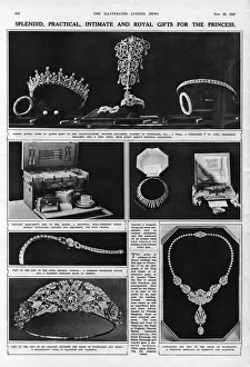 Images Dated 18th July 2012: Bridal gifts for Princess Elizabeth