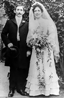 Bride Groom Prints: Bride & Groom 1890S