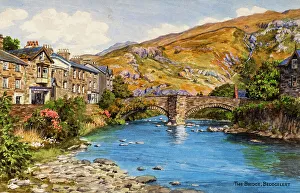 Gwynedd Prints: The Bridge, Beddgelert, Gwynedd, North Wales