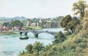 Bridge and Castle, Chepstow, Monmouthshire, South Wales