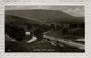 Colne Gallery: Bridge & Cottages, Pendle, Lancashire