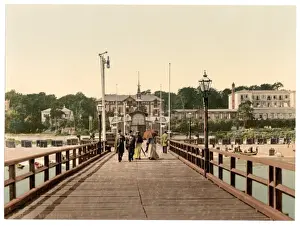 Pommeraina Prints: From the bridge, Heringsdorf (i. e. Seebad Heringsdorf), Pom