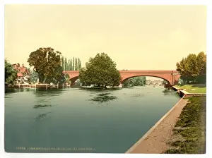 Maidenhead Prints: The bridge from below Maidenhead, London and suburbs, Englan