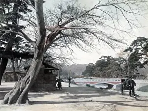 Bridge at Minatogawa, Kobe, Japan, circa 1880s