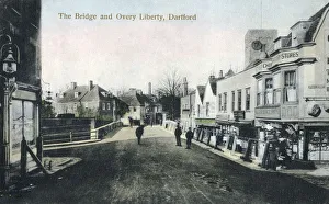 Liberty Prints: The Bridge and Overy Liberty, Dartford, Kent, England. In Medieval Dartford