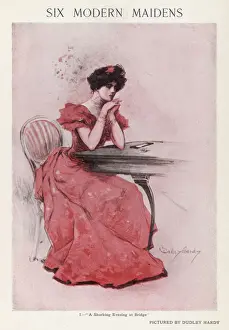 Suffering Prints: Bridge-Playing Girl 1907