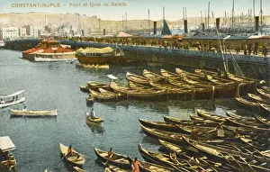 Bridge and Quay at Galata, Constantinople