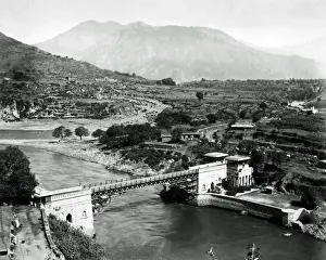 Jhelum Prints: Bridge over River Jhelum, India