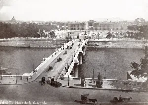 Breakwater Prints: Bridge, River Seine, Place de la Concorde, Paris, France
