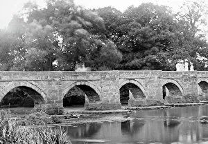 Haywood Prints: Bridge over the River Trent at Great Haywood, early 1900s