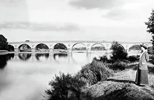 Hexham Prints: Bridge over the River Tyne, Hexham, Victorian period