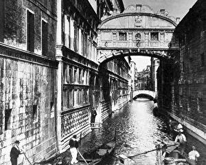 Gondola Prints: Bridge of Sighs, Venice, Italy