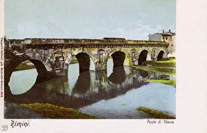 Rimini Gallery: The Bridge of Tiberius, Rimini, Romagna, Italy
