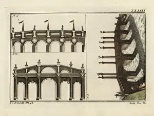 Robertvonspalart Prints: Bridges of Hadrian, Triumphal and Aemilius in Rome