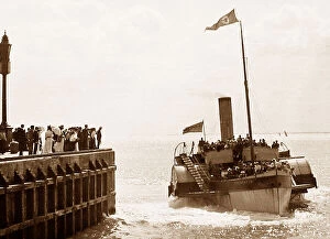Frenchman Collection: Bridlington The Frenchman paddle steamer early 1900s