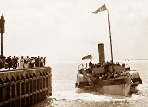Frenchman Prints: Bridlington The Frenchman paddle steamer early 1900s